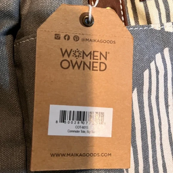 Maika ‘Big Sur’ Commuter Tote and Zipper Pouch set - Picture 2 of 9